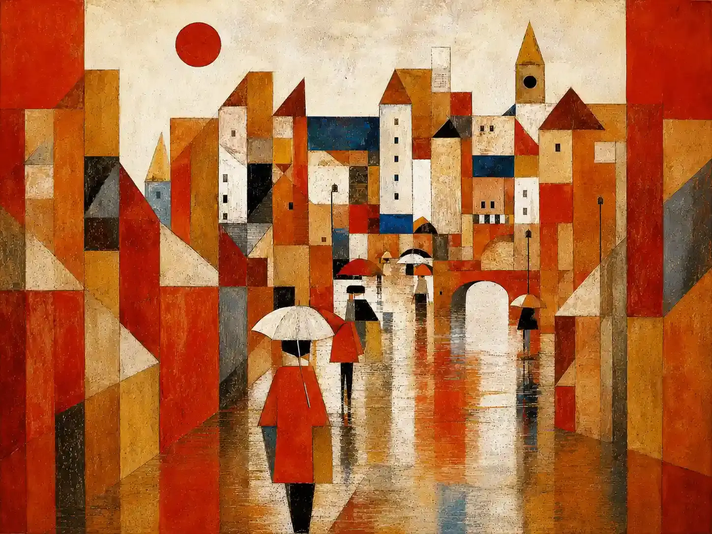 Œuvre du peintre Paul Klee accompagnant sa citation sur l'art